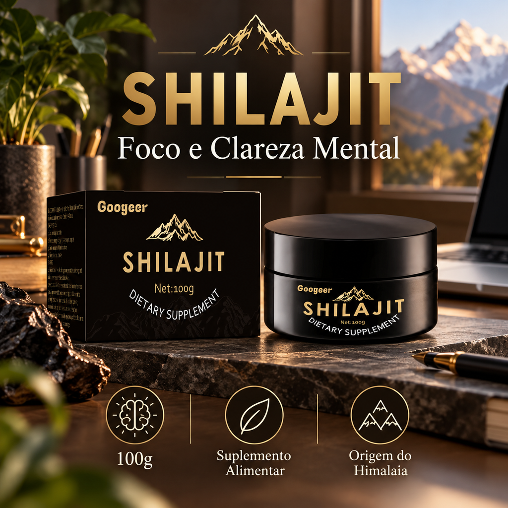 Shilajit 100% Puro 💎 Fonte de Energia Vital do Himalaia
