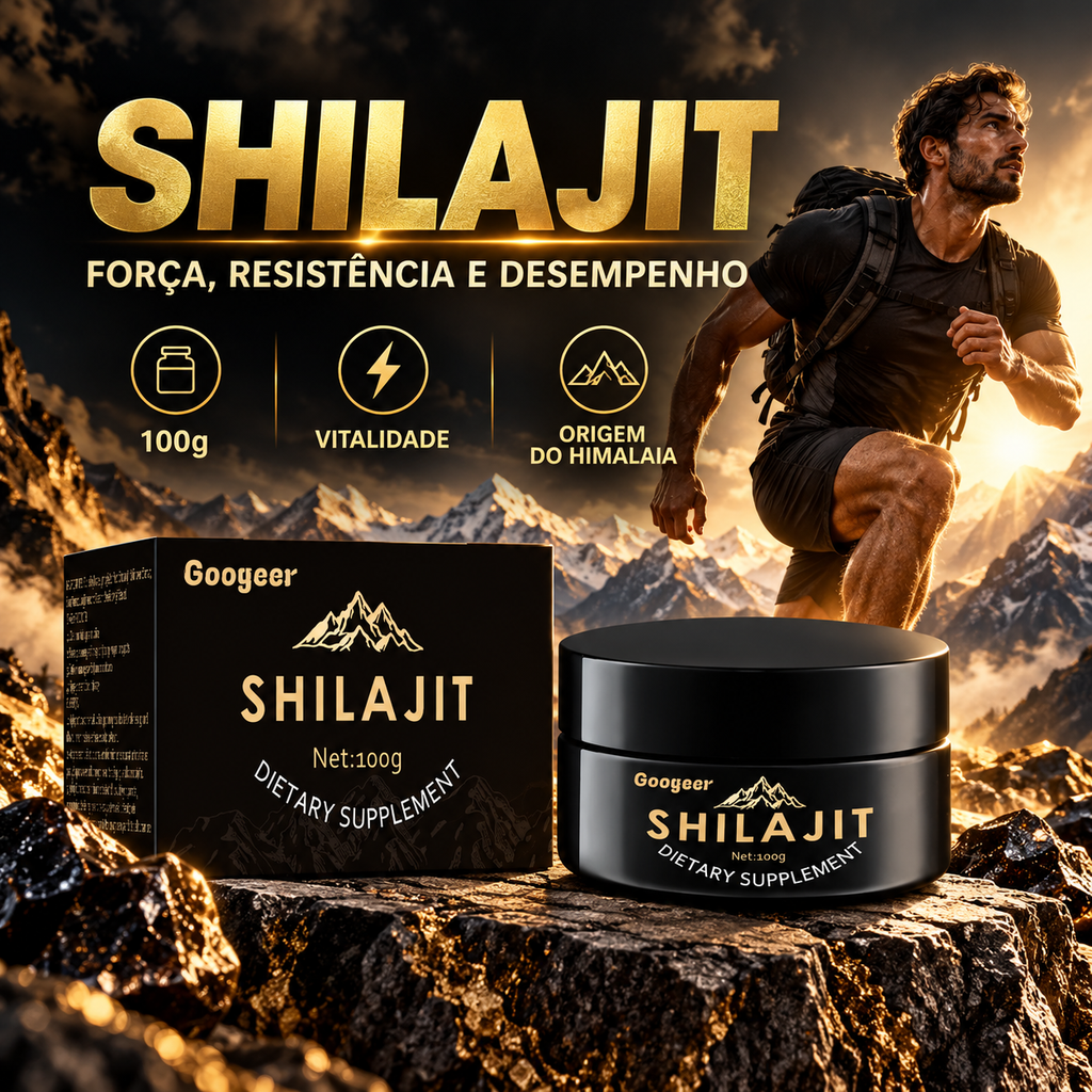 Shilajit 100% Puro 💎 Fonte de Energia Vital do Himalaia